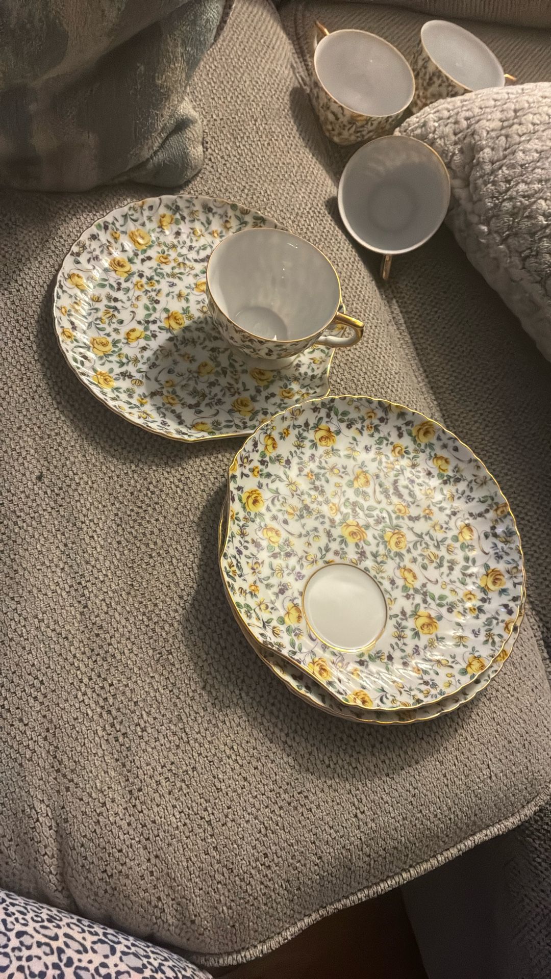 4 Antique Coffee Cups