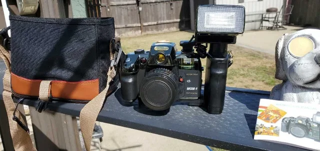 35 MM camera and bag mint condition.