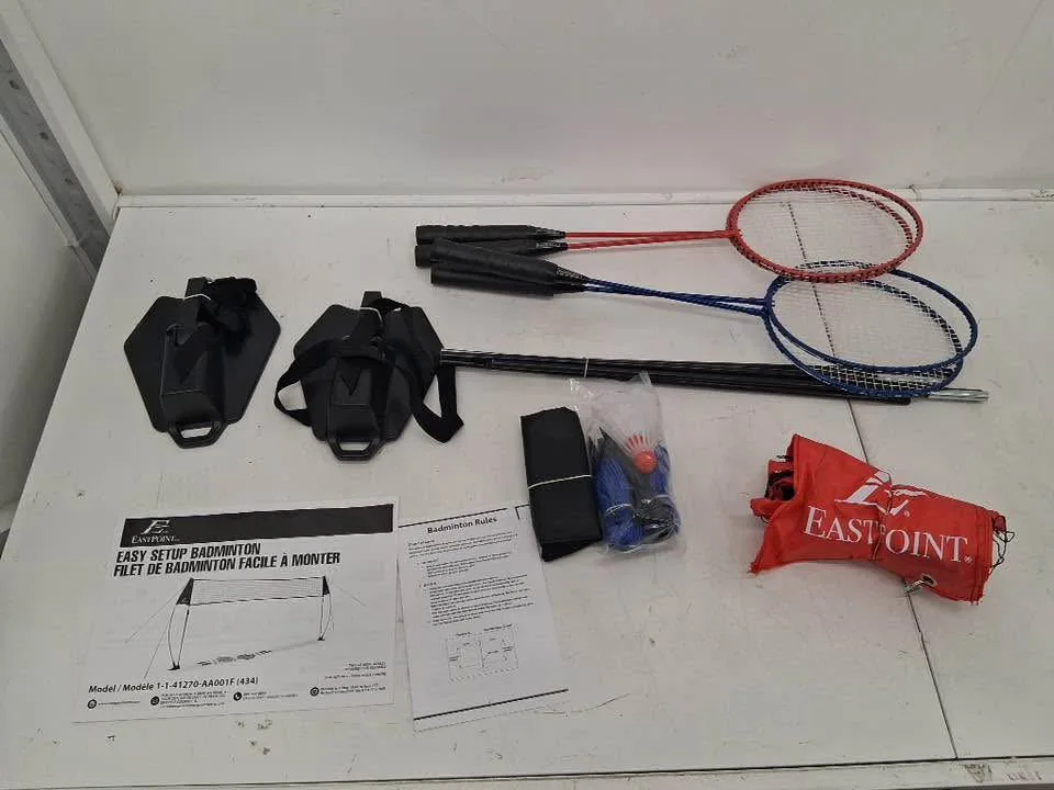 EASY SETUP BADMINTON WITH RACKETS AND NET image indicator(2)