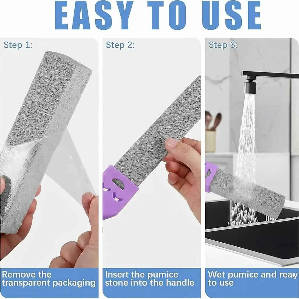 Louis Poems 3-Pack Pumice Stone Cleaner with Handle - photo 4