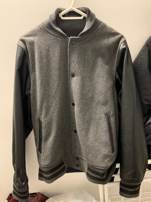 Urban Outfitters Leather Sleeve Varsity Jacket - Medium Men’s thumbnail