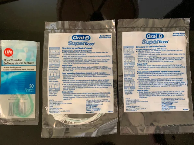 Orthodontics Flossing Threaders (Oral-B/Life Brand) thumbnail