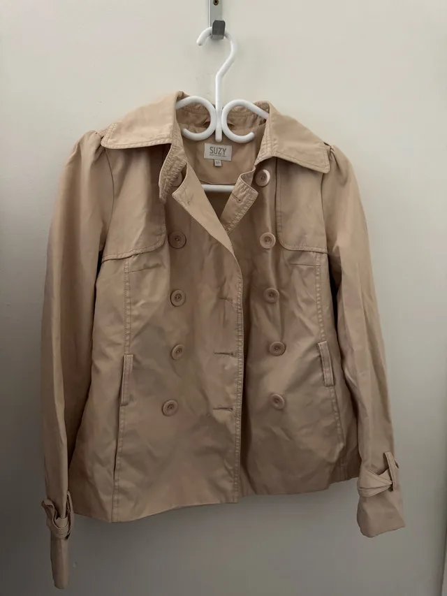 Suzy Shier Trench Coat, Beige (Great condition) thumbnail