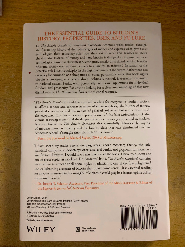 The Bitcoin Standard (Hard Cover), Brand New Book - photo 2