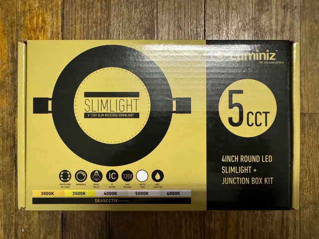 Luminiz 5CCT Slim Potlight, White (Brand New) thumbnail