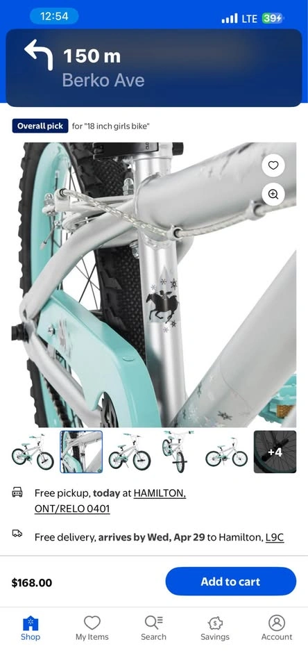 New Huffy Disney Frozen 18 inch Girls BMX Bike - photo 3