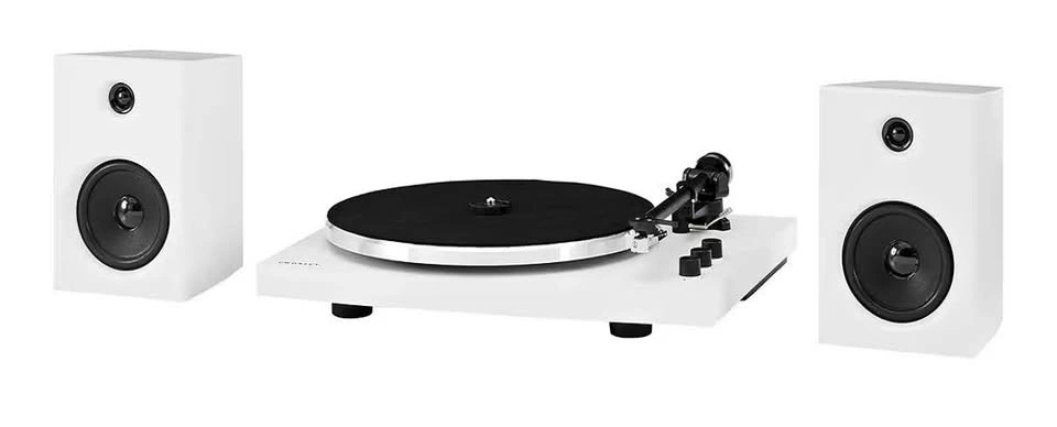 Crosley T150B-WH Bluetooth Turntable System w/ Speakers