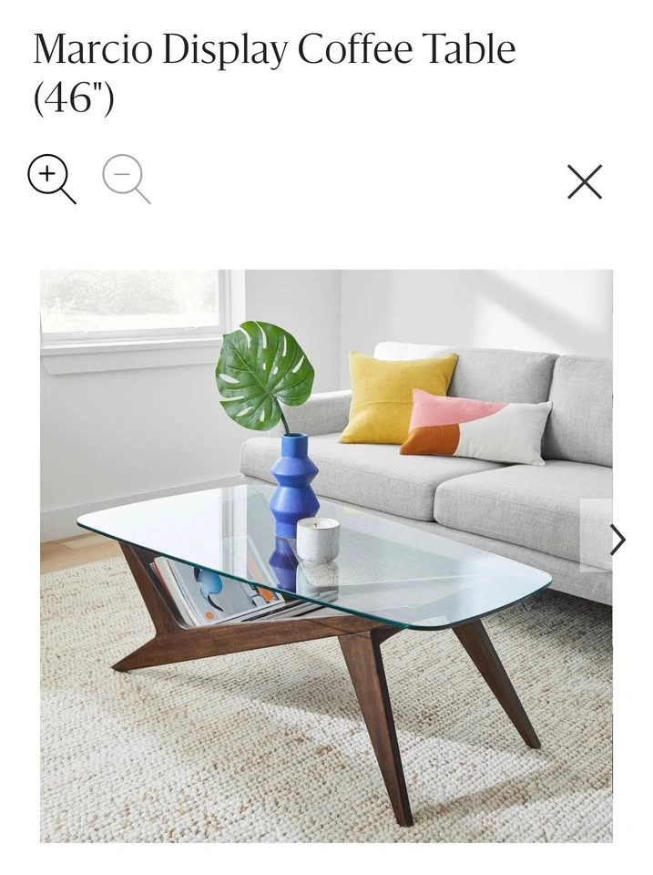 West Elm Marcio Display Coffee Table (46") - photo 2