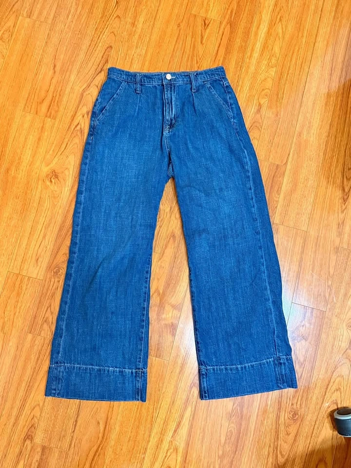 Gap High Rise Wide Leg Denim Jeans Size 4