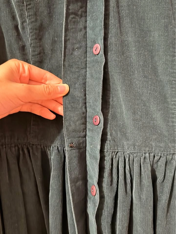 Eddie Bauer Vintage Corduroy Green Dress - photo 2