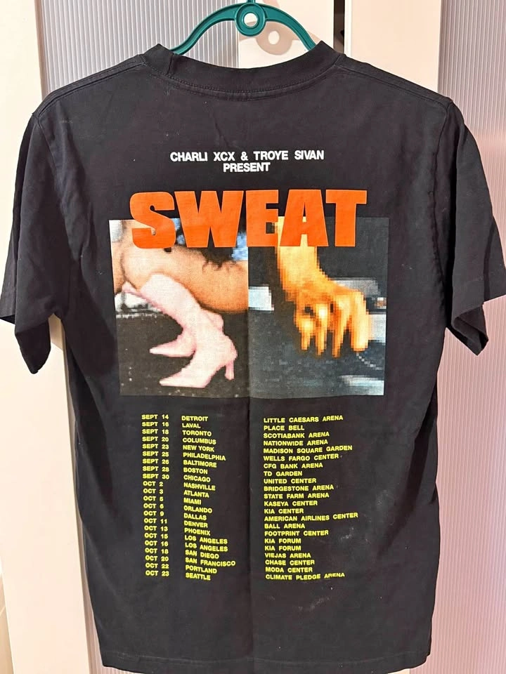 SWEAT Tour 2024 Graphic Tee - Charli XCX & Troye Sivan