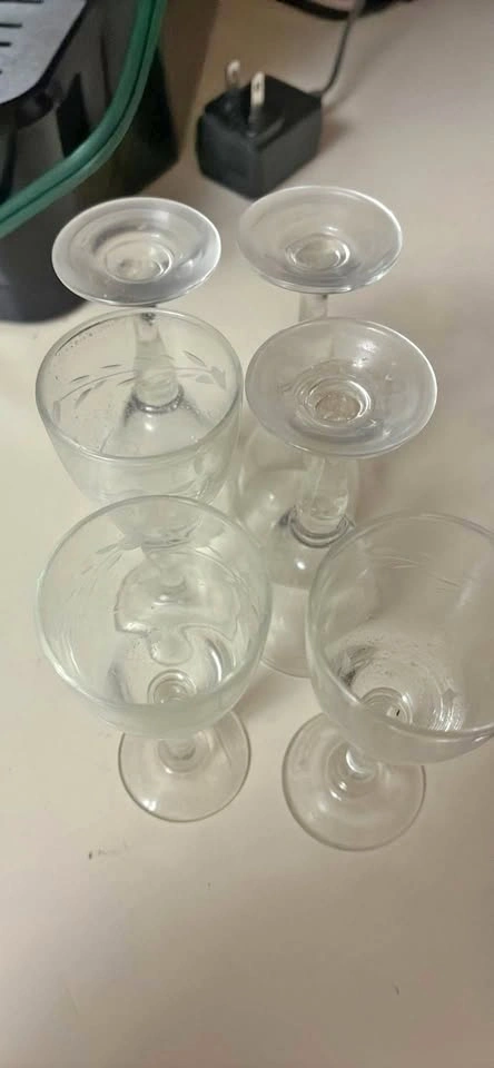 Vintage cordial glasses