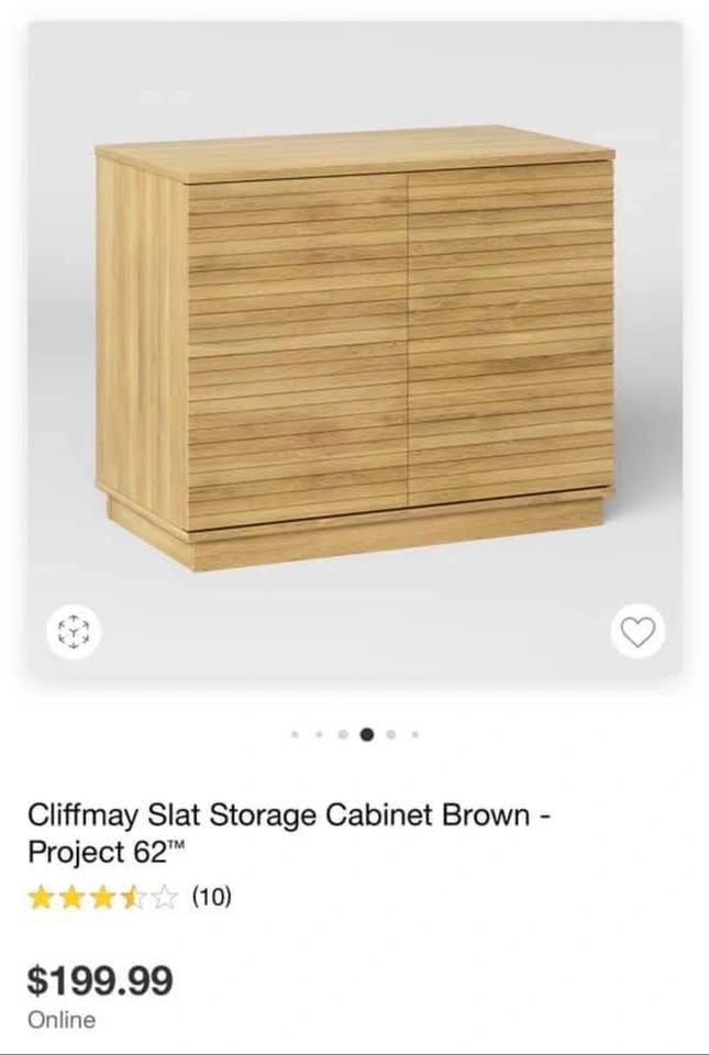 Project 62 Wood Slat Cabinet – Modern Storage Cabinet / Credenza - photo 2