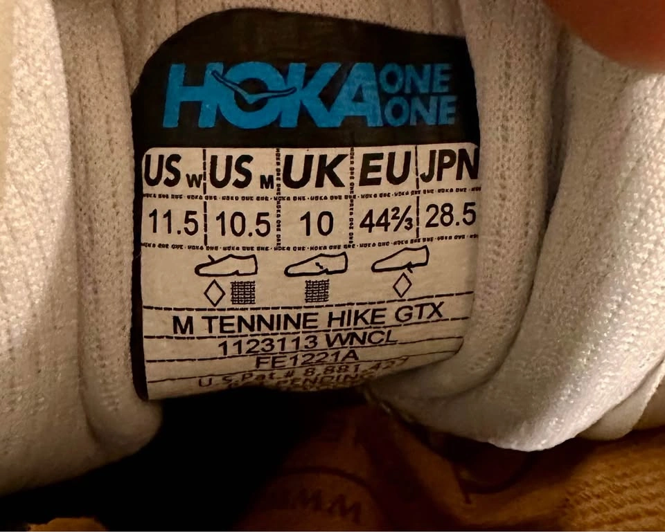 HOKA M Tennine Hike Goretex Hiking Boots Size 10.5 - photo 3