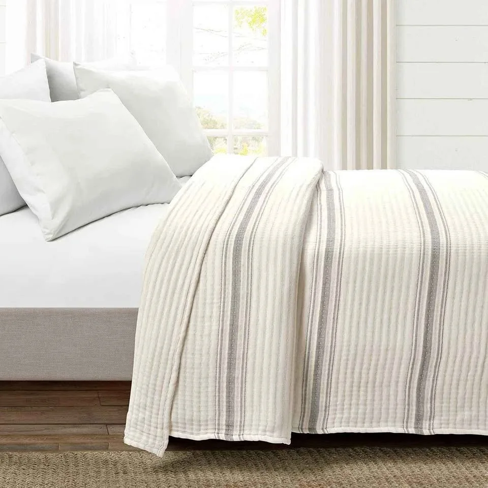Pick Stitch Cotton Quilt/Coverlet -Queen thumbnail