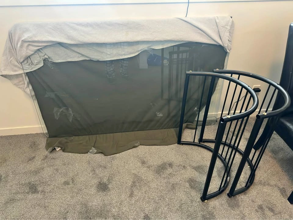 Glass Dining Table + 4 Chairs