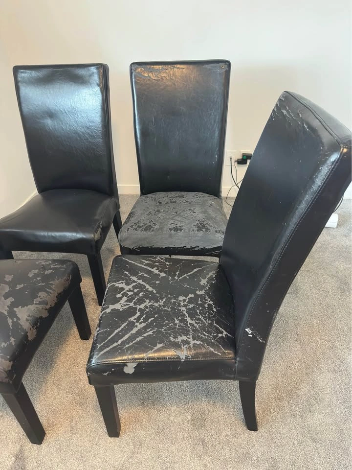 Glass Dining Table + 4 Chairs - photo 4