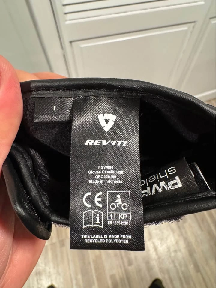 Rev'it Cassini H2O Motorcycle Gloves - Size Large - photo 5