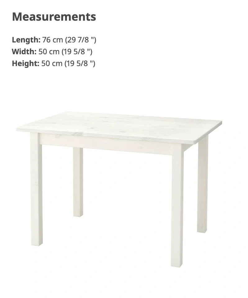 IKEA SUNDVIK Children's Table and Chair Set - photo 2