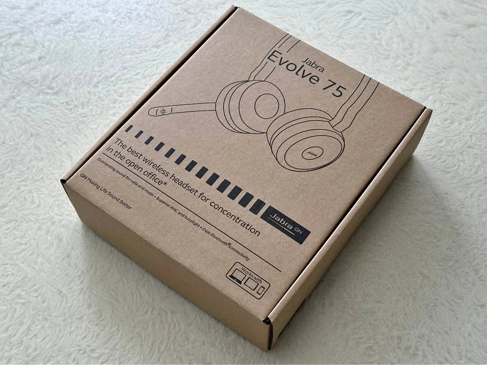 Jabra Evolve 75 Noise-Cancelling Bluetooth Headset