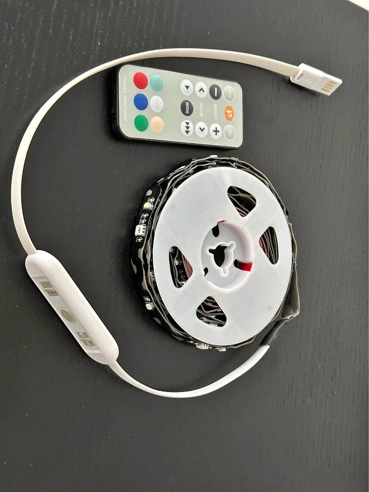 Power Practical USB LED Strip Lights w/ Remote
