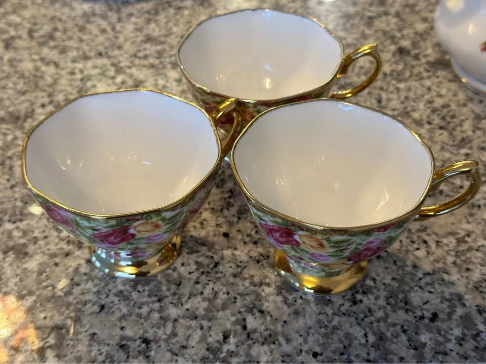 3x Royal Albert Old Country Roses Teacups - photo 3