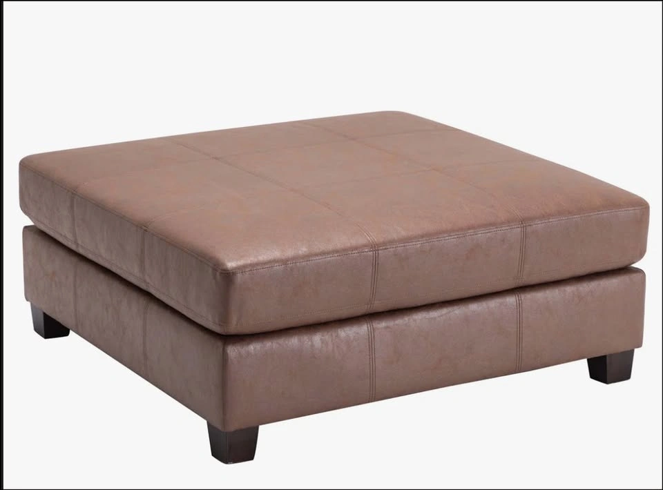 Annlynn Faux Leather Ottoman - photo 4