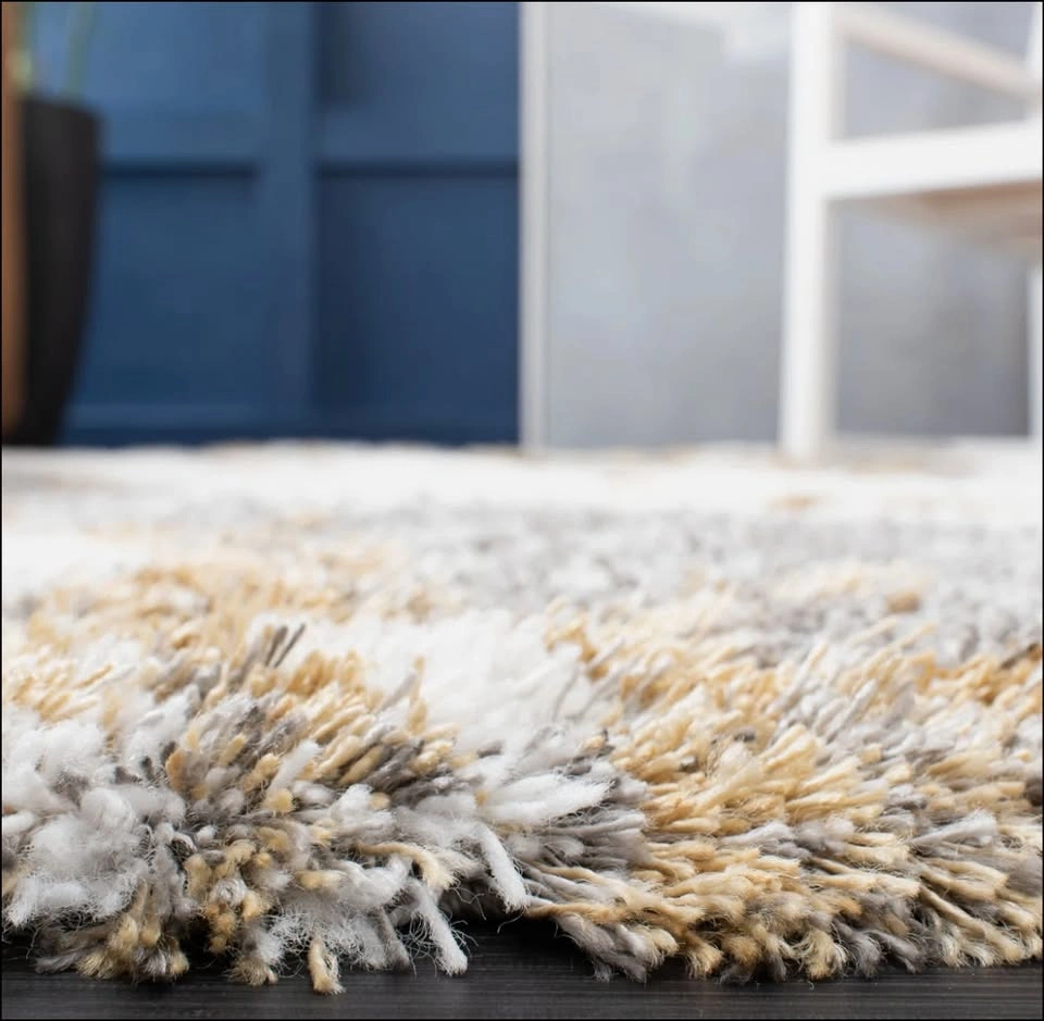 Elser Abstract Indoor Rug - Golden Color (8' x 10') - photo 5