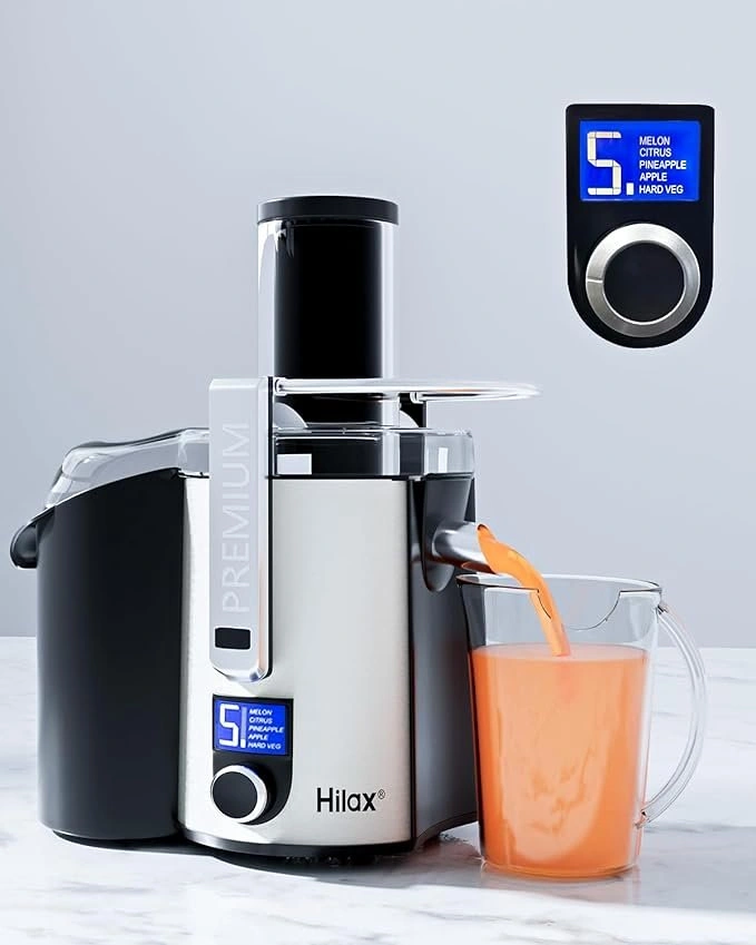 Hilax Centrifugal Juicer - LCD Monitor, 3" Feed Chute