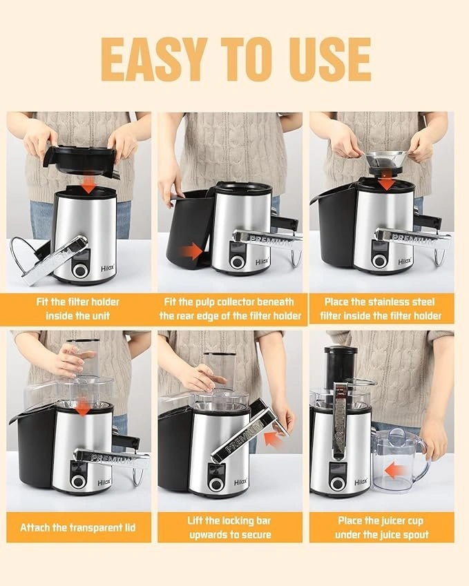 Hilax Centrifugal Juicer - LCD Monitor, 3" Feed Chute - photo 4