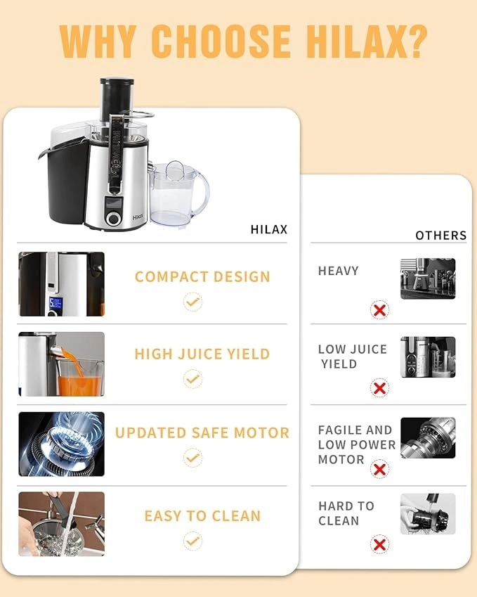 Hilax Centrifugal Juicer - LCD Monitor, 3" Feed Chute - photo 5