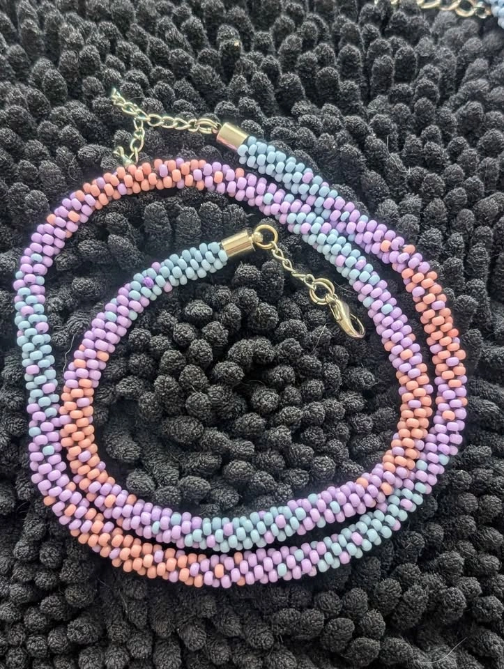Beautiful handmade beaded set - photo 2