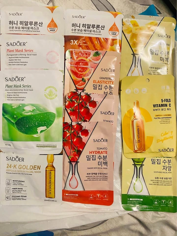 Plant based face masks