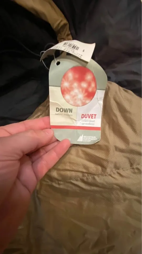 MEC Down sleeping bag Raven -12C New.. 150$ OBO - photo 2