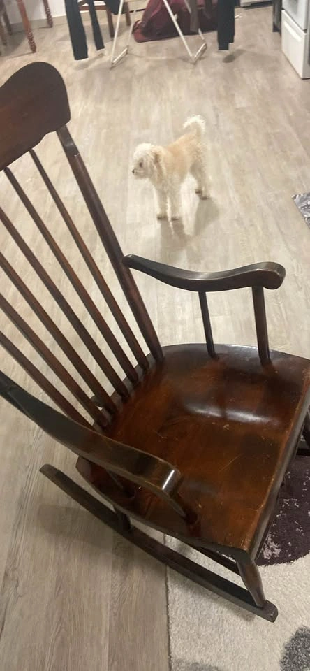 Antique vintage rocking chair - photo 4