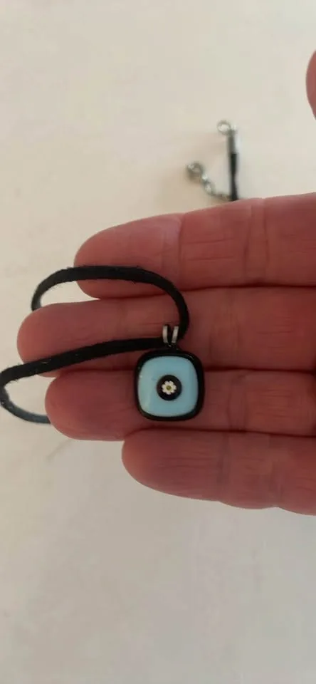 Murano Glass Evil Eye Pendant - photo 3