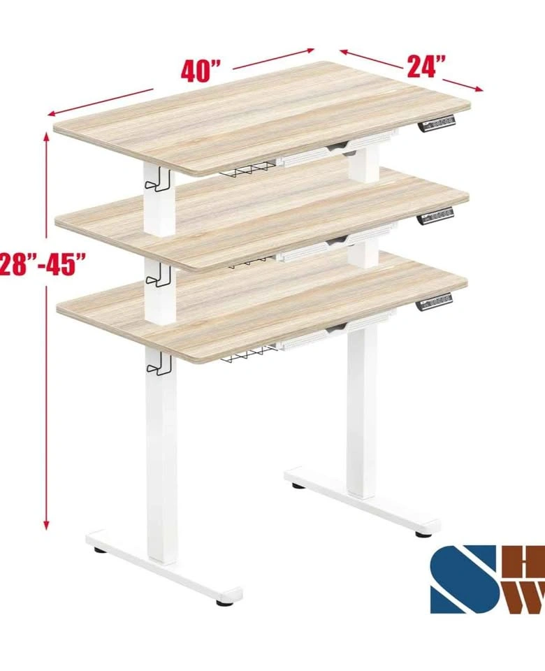 Brand New Electric Standing Desk - 40" Adjustable Sit-Stand (Map - photo 5
