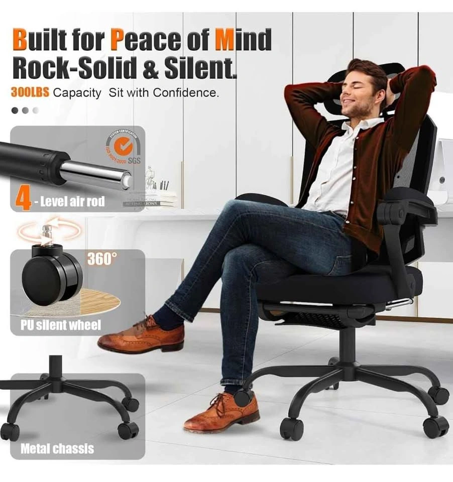 Ergonomic Mesh Office Chair with Headrest - photo 2