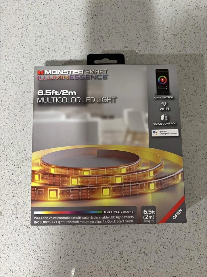 NEW / SEALED Monster Smart LED Light Strip – 2m
