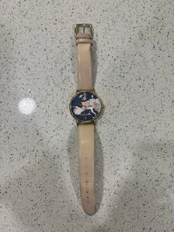Kate Spade Going Places Watch w/ Box + Papers - Map Design - photo 2