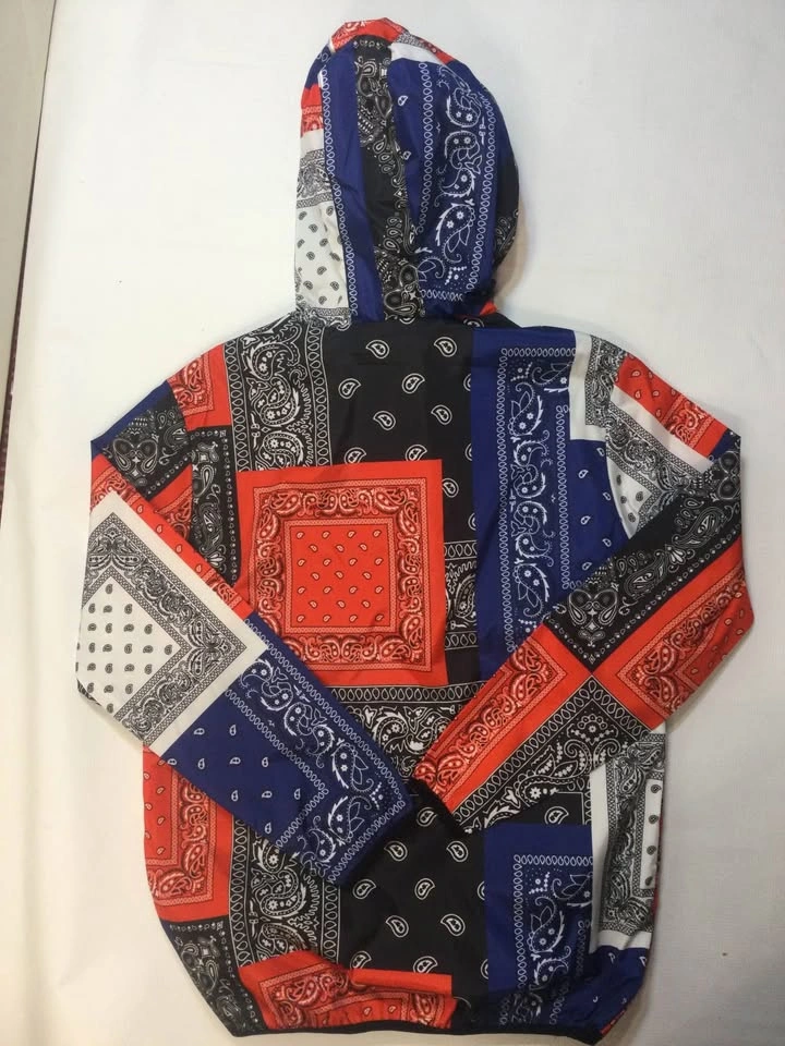 Brand new Reason Anorak Hooded Windbreaker Bandanna Pullover, Si - photo 4