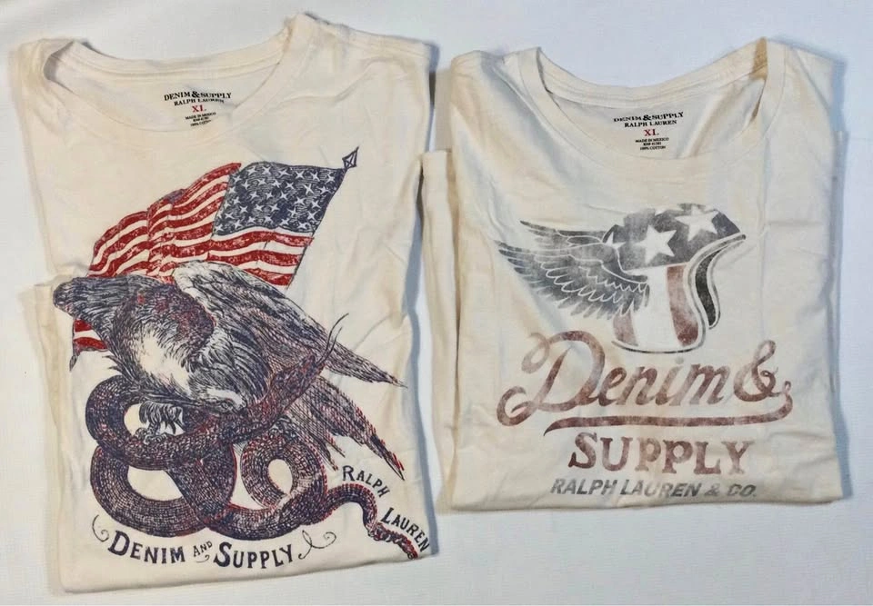 Rare!!! Vintage DENIM & SUPPLY T Shirts, XL