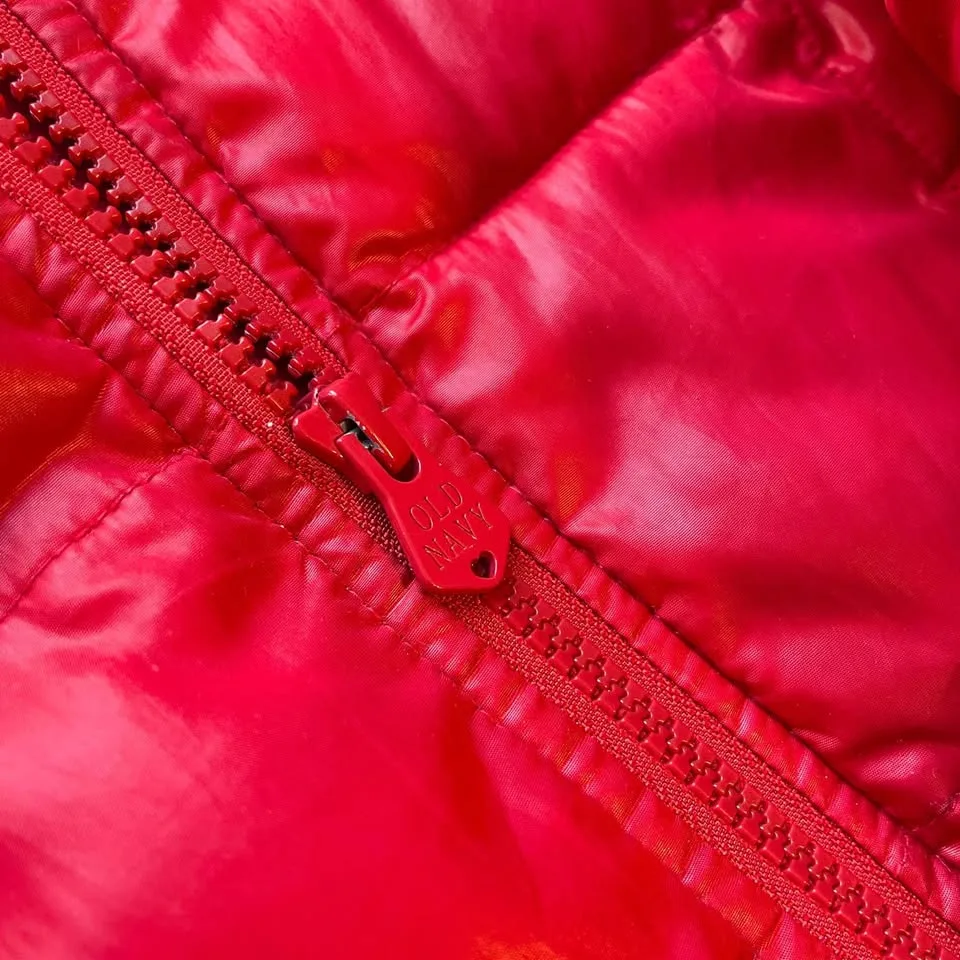 Women Size S, Old Navy Red Puffer Jacket image indicator(4)