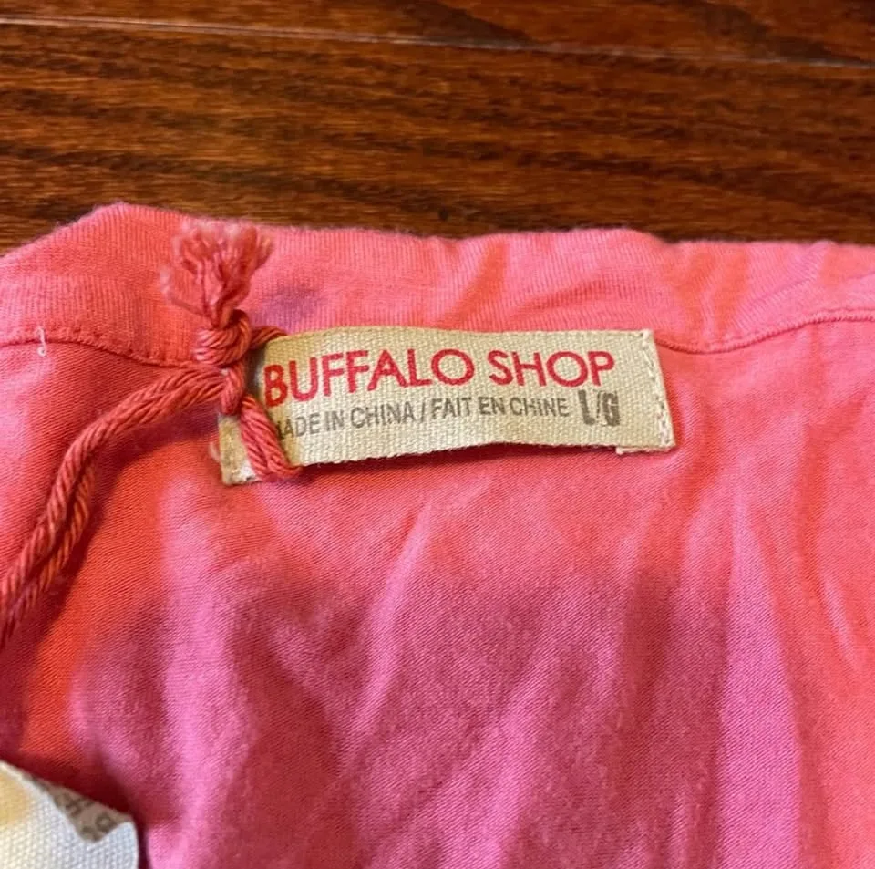 NWT Buffalo Shop Ruffle Sleeve Top - Size L image indicator(2)