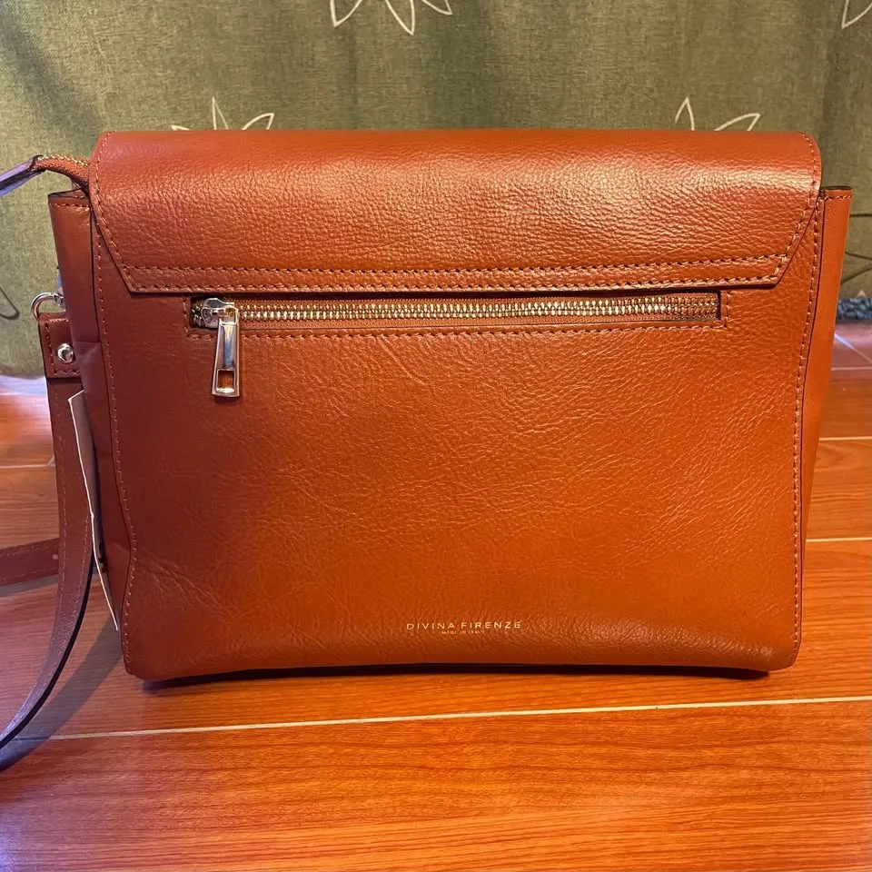 NWT✨Italian Designer Handbag /Crossbody Bag with Flap image indicator(3)