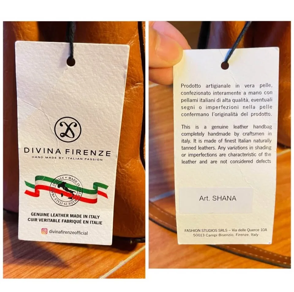 NWT✨Italian Designer Handbag /Crossbody Bag with Flap image indicator(9)