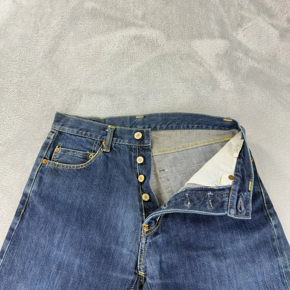 Studio D'Artisan Men's Red Selvedge Button Fly Jeans - photo 5