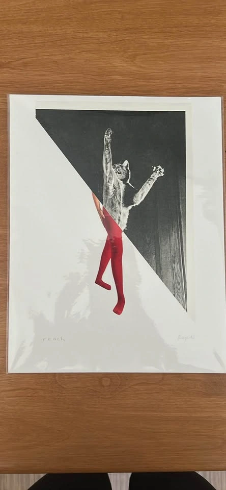 Vintage cat collage prints - photo 3
