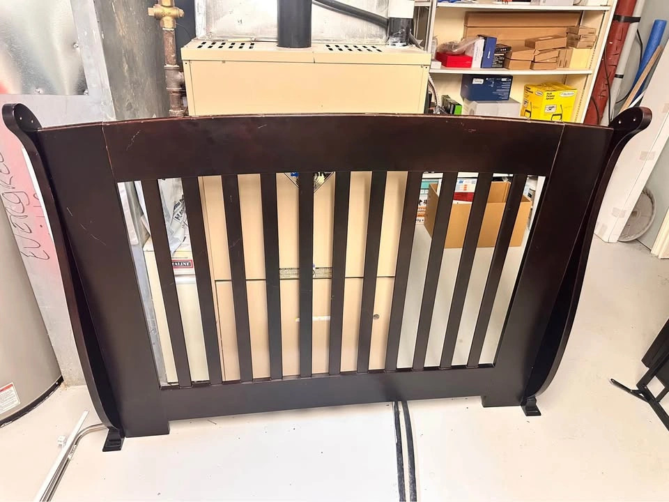 Sleigh Style 4-in-1 Convertible Crib & Toddler Bed - Espresso - photo 2