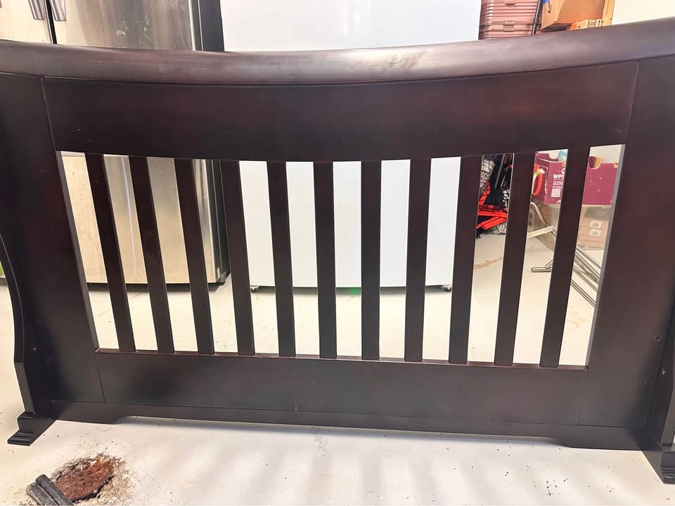 Sleigh Style 4-in-1 Convertible Crib & Toddler Bed - Espresso - photo 3
